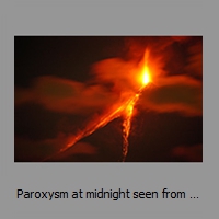 Paroxysm at midnight seen from Antigua